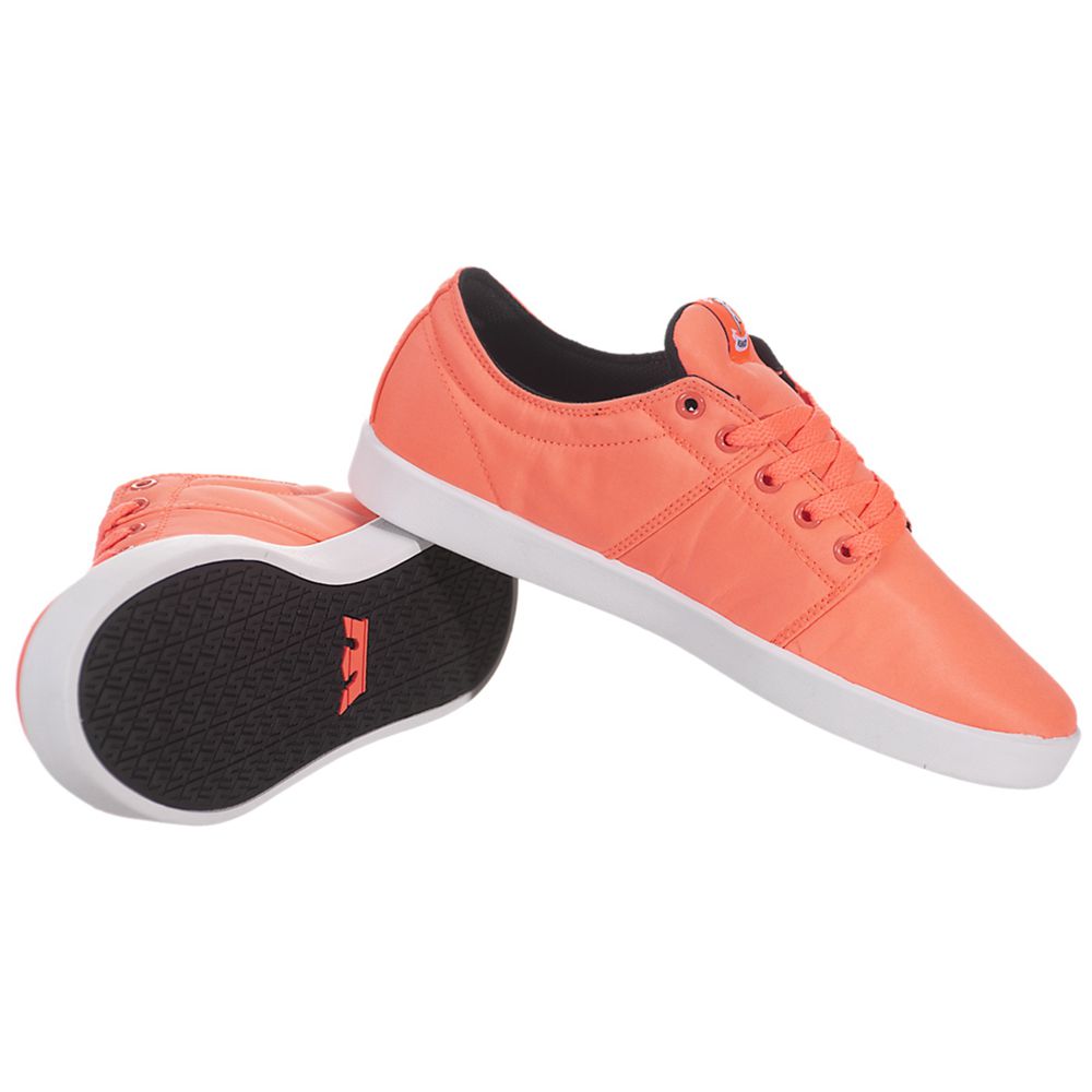 Baskets Basses Supra Stacks Orange Neon Orange/White Homme | VOP-86834772